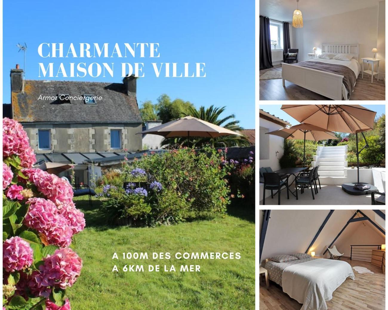 Charmante Maison De Ville A 6 Km De La Mer Lanmeur Eksteriør bilde